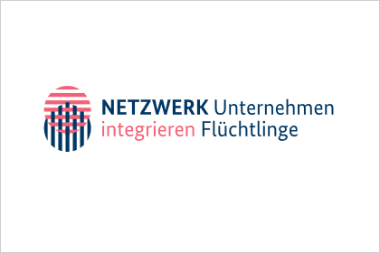 Logo "Netzwerk Unternehmen integrieren Flüchtlinge"