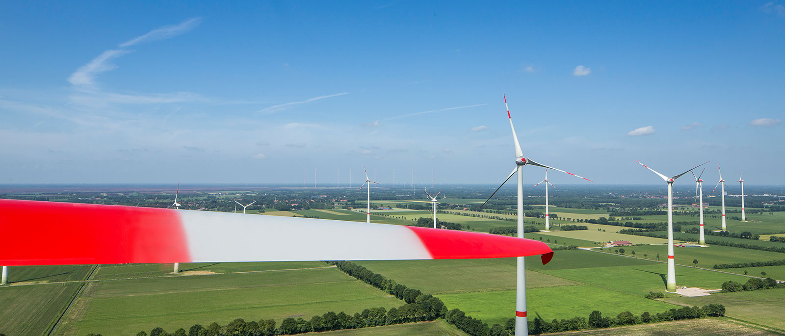 Windräder zum Thema Erneuerbare Energien