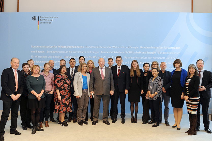 Bundesminister Peter Altmaier mit den Mitgliedern des Mittelstandbeirats
