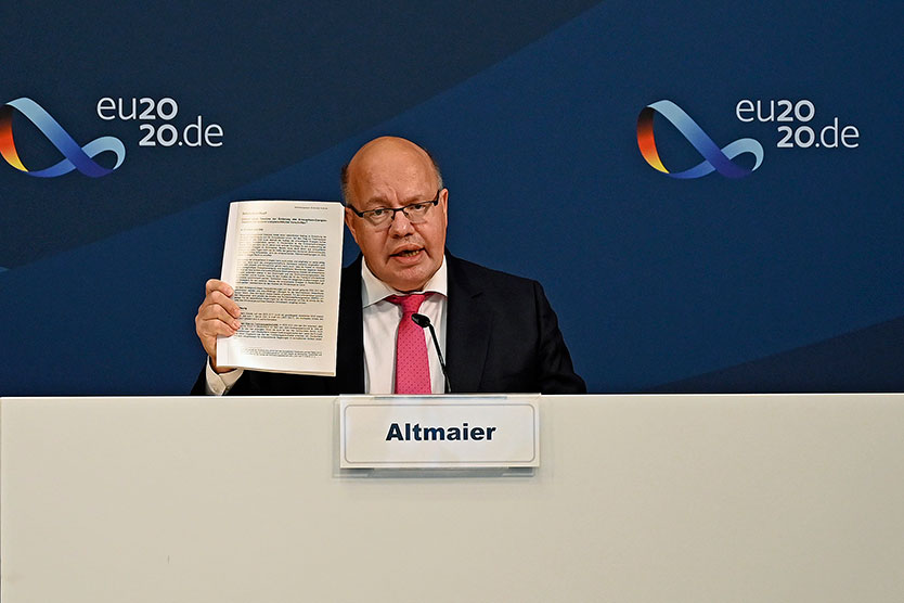 Bundeswirtschaftsminister Peter Altmaier mit der EEG-Novelle 2021