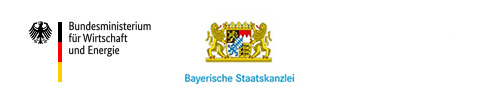 Logos des BMWi und Bayerische Staatskanzlei