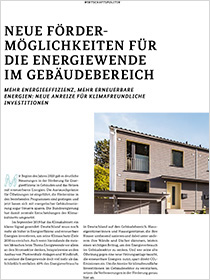 Cover der Publikation Schlaglichter der Wirtschaftspolitik "Neue Fördermöglichkeiten für die Energiewende im Gebäudebereich"