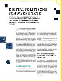 Cover der Publikation Schlaglichter der Wirtschaftspolitik "Digitalpolitische Schwerpunkte"