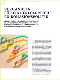 Cover der Publikation Schlaglichter der Wirtschaftspolitik "Verhandeln für eine erfolgreiche EU-Kohäsionspolitik"