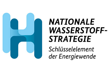 Logo "Nationale Wasserstoffstrategie"