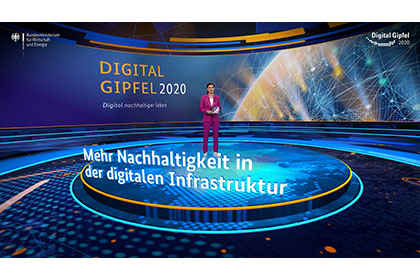 Screenshot aus dem Video: Digital-Gipfel 2020: Mehr Nachhaltigkeit in der digitalen Infrastruktur Plattform 1 „Digitale Netze und Mobilität“