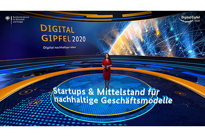 Screenshot aus dem Video: Digital-Gipfel 2020: KI – Pitch der Förderprogramme Plattform 2 „Innovative Digitalisierung der Wirtschaft“