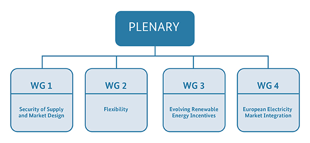 The structure of the electricity market platform; Source: BMWi