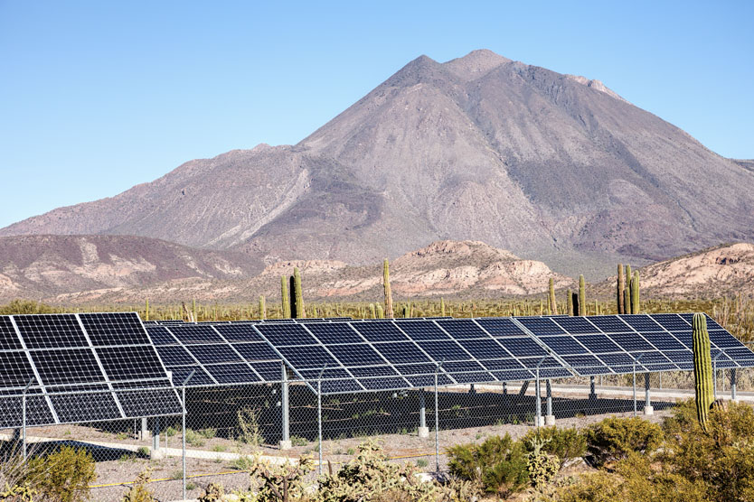 Solar plants in Baja California Sur, Mexico