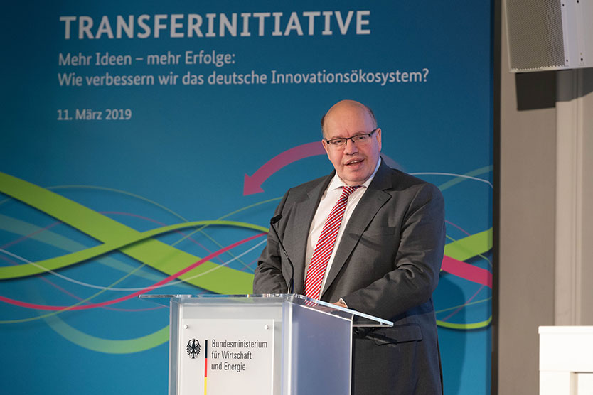 Peter Altmaier, Federal Minister for Economic Affairs and Energy, at the kick-off event.