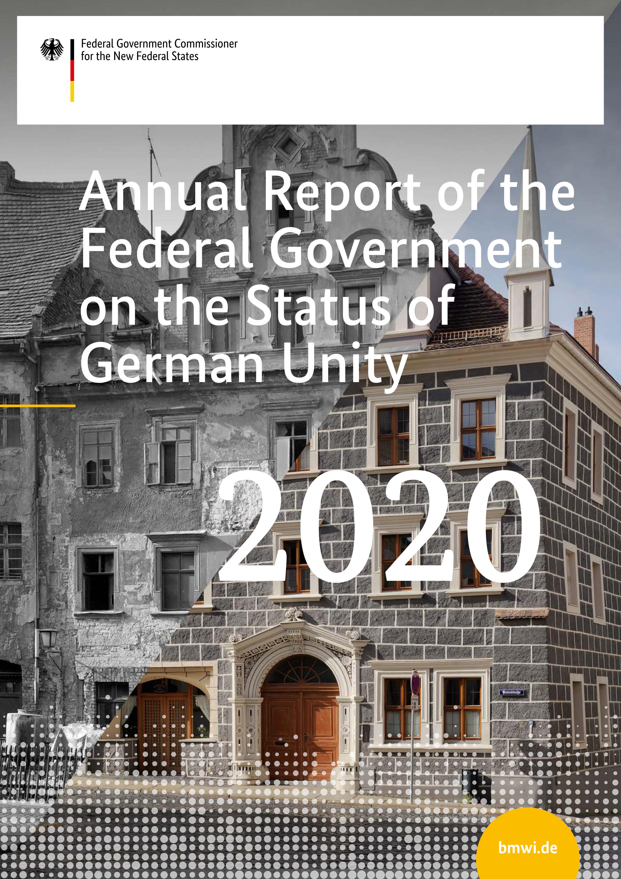 Cover "Annual Report of the Federal Government on the Status of  German Unity"