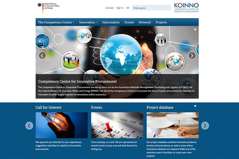 Website Competence Centre for Innovative Procurement
