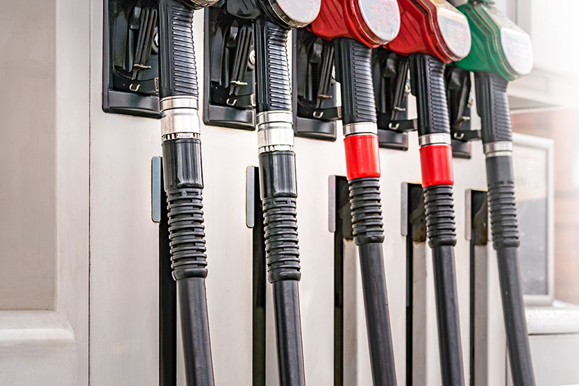 Pompe à essence d'une station-service pour illustrer le sujet des prix des carburants