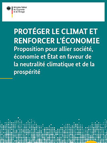 Cover der Publikation Protéger le climat et renforcer l'économie